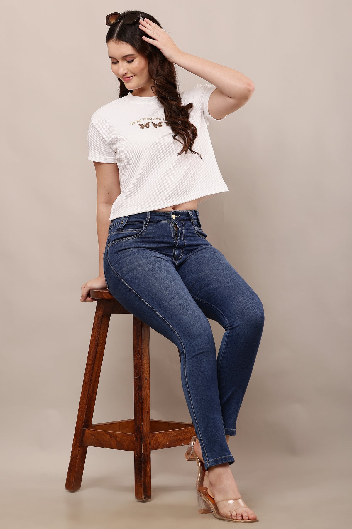 Being Deshi Skin-Friendly Relax Fit Crop Tee online | Bruchi Club