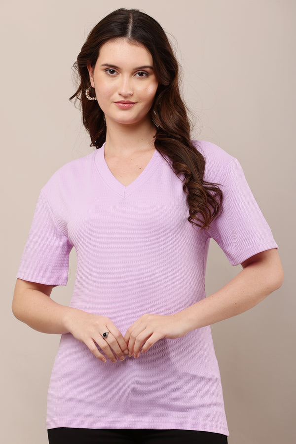 Buy Being Deshi Women V neck Lounge T-shirts in India | Bruchi Club