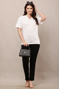 Being Deshi Women V neck Lounge T-shirts