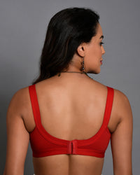 Buy Red Non padded Non Wired Supper Support Bra for Women online