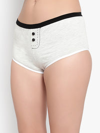 Gray Cotton Boy leg Panty for women