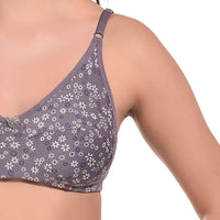 Buy Printed Non-Padded Cotton Bra for Women online in India