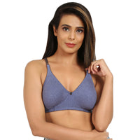 Blue  Tshirt Bra For Women