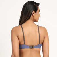 Blue  Tshirt Bra For Women