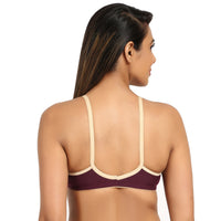 Plum Front Open Bra for women