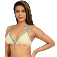 Nude Front Open Non Padded Bra For Women