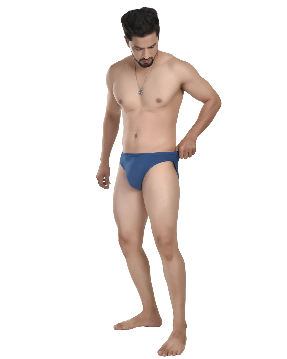 Bruchi Club Men’s Bikini Briefs | Ultra-Soft Micro Modal in Classic Air Force Blue