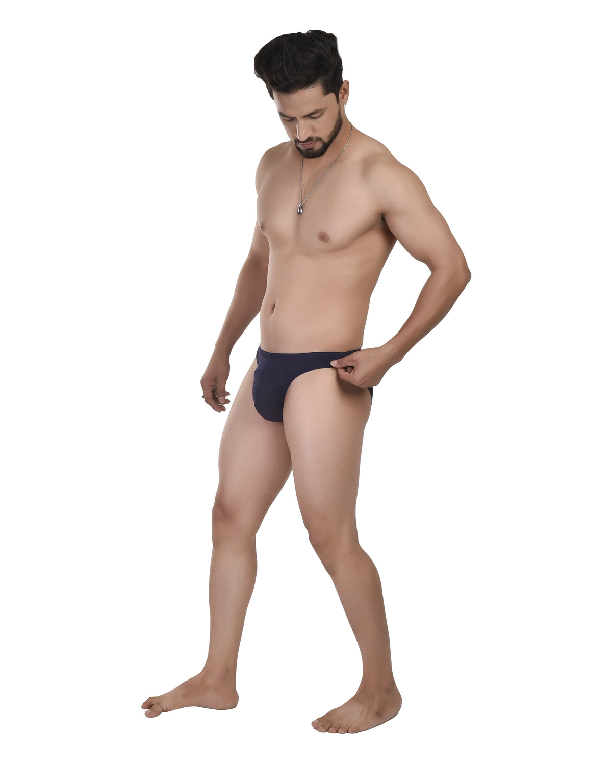 Navy Blue Bikini Briefs Men ₹349 | Micro Modal Low Rise No Ride-Up M-XL