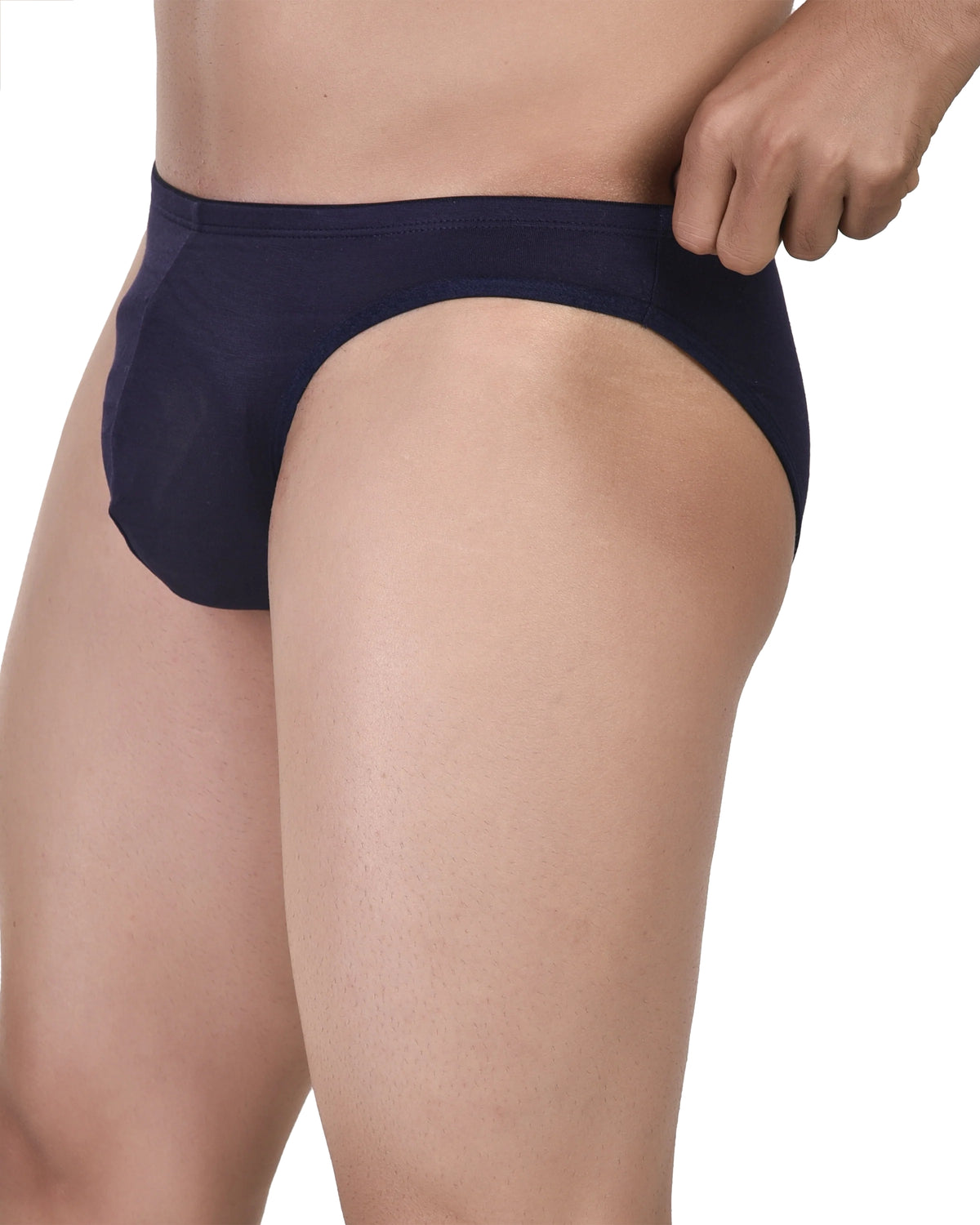 Navy Blue Bikini Briefs Men ₹349 | Micro Modal Low Rise No Ride-Up M-XL