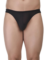 Bruchi Club Black Micro Modal Thong for Men