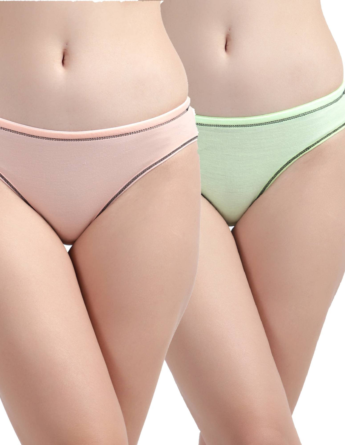 Pack of 2 Solid Cotton Women Panty