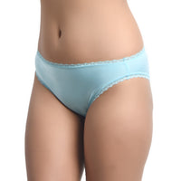 Polymide Light blue Panty for women