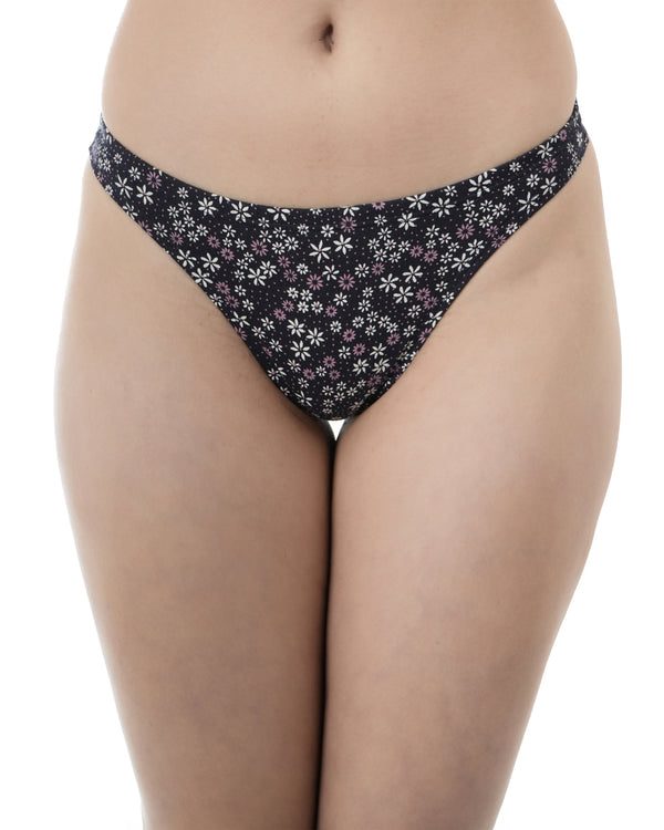 Buy Women Printed Thongs Brief Panty – 100% Cotton Comfort