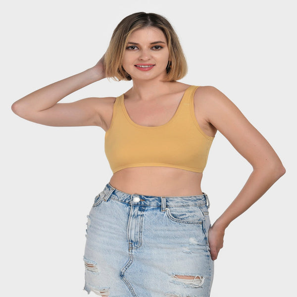 Buy Cannyfit Sandalwood Sports Bra for women online in India
