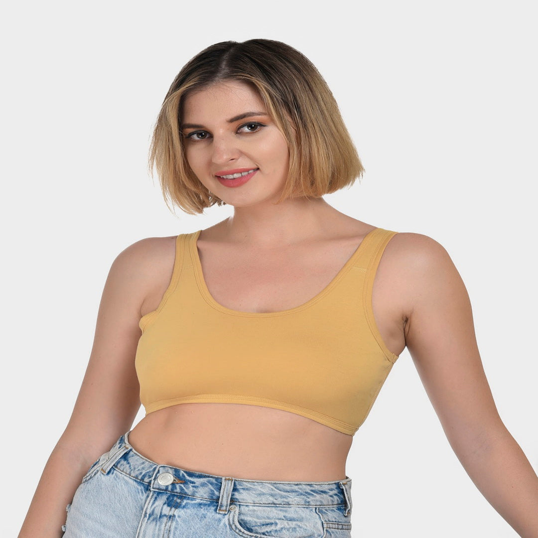 Buy Cannyfit Sandalwood Sports Bra for women online in India
