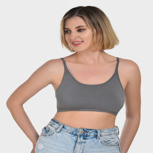 Buy Bruchi Club Everyday Grey Bralette online