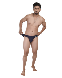 Navy Blue Bikini Briefs Men ₹349 | Micro Modal Low Rise No Ride-Up S-XXL