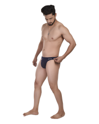 Navy Blue Bikini Briefs Men ₹349 | Micro Modal Low Rise No Ride-Up S-XXL