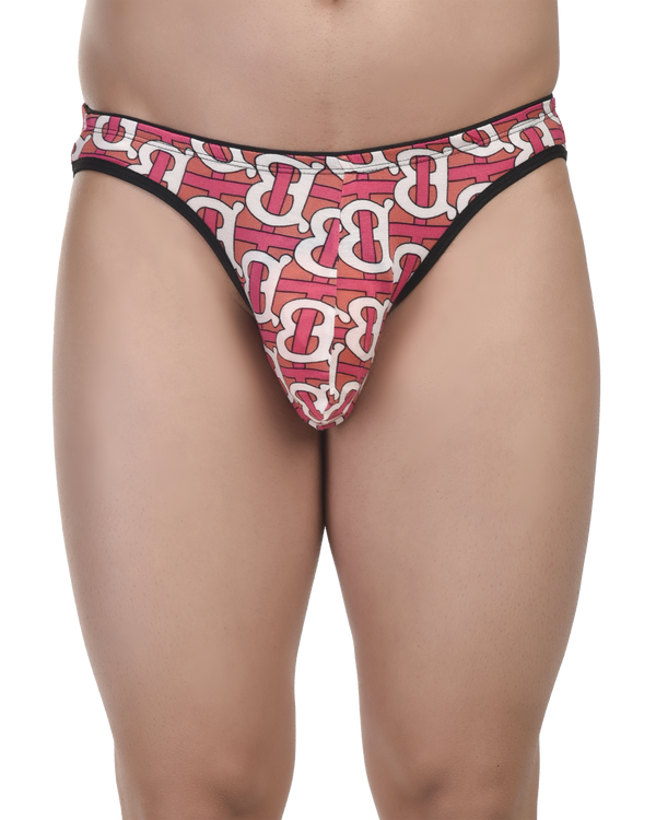Printed Men Bikini Briefs - No Ride up