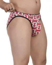 Printed Men Bikini Briefs - No Ride up