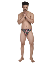 Comfortable Printed Men Bikini Briefs -  No Ride Up