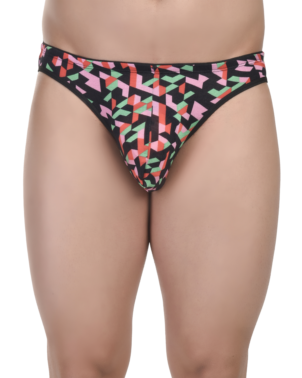 Comfortable Printed Men Bikini Briefs -  No Ride Up