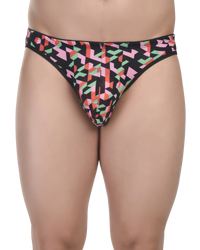 Comfortable Printed Men Bikini Briefs -  No Ride Up