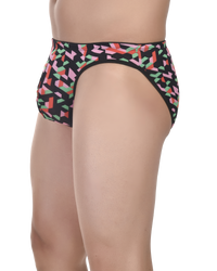 Comfortable Printed Men Bikini Briefs -  No Ride Up