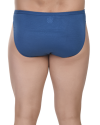 Blue men's underwear on a white background