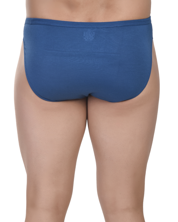 Blue men's underwear on a white background