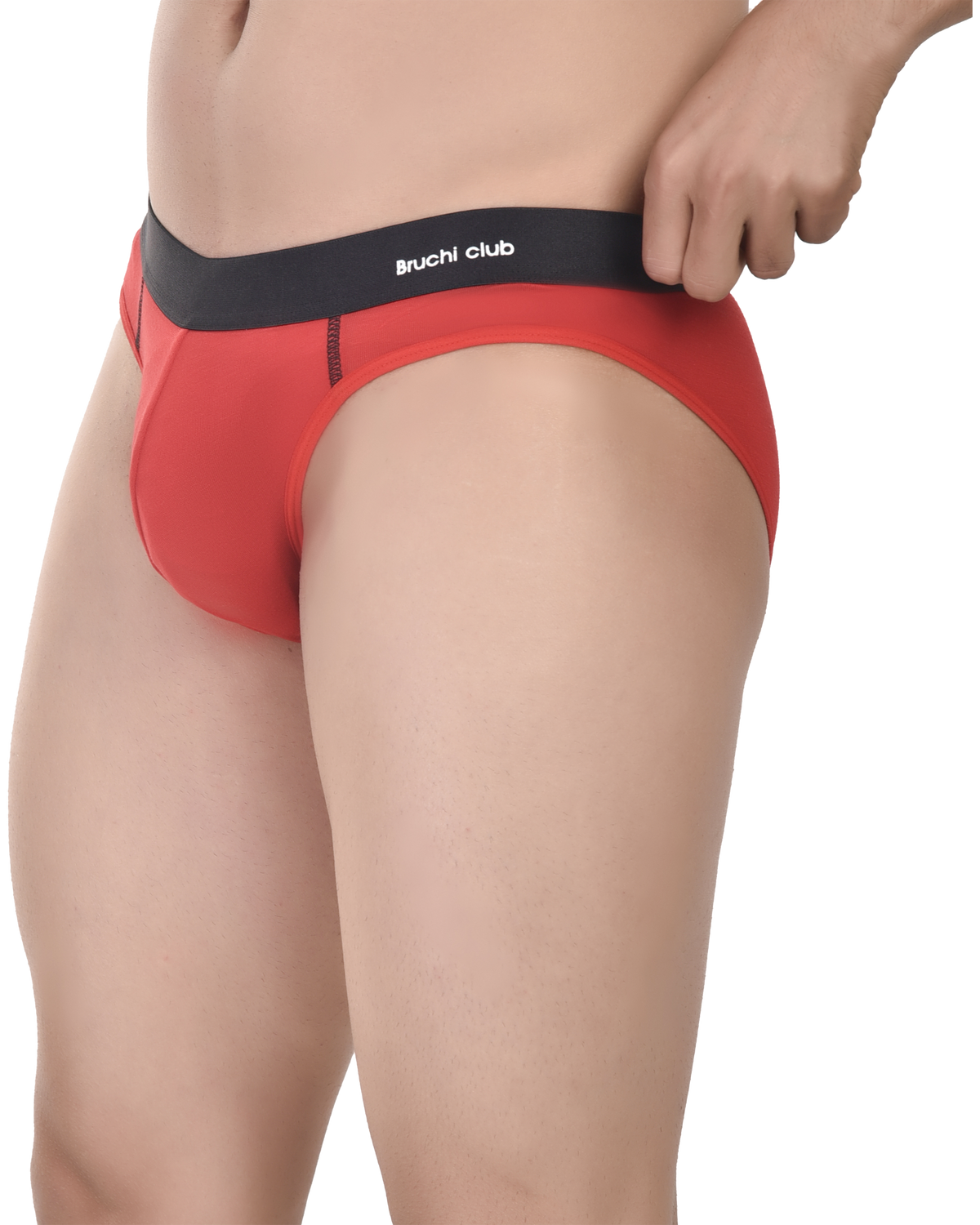 Red Comfortable Mens Briefs - No Ride up