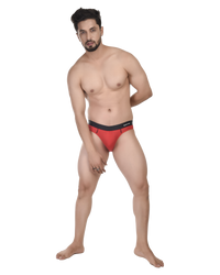 Red Comfortable Mens Briefs - No Ride up