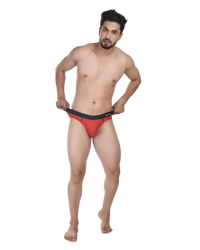 Red Comfortable Mens Briefs - No Ride up