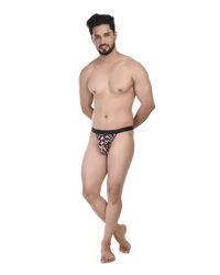 Printed Micro Modal Men Tanga Briefs No Ride Up