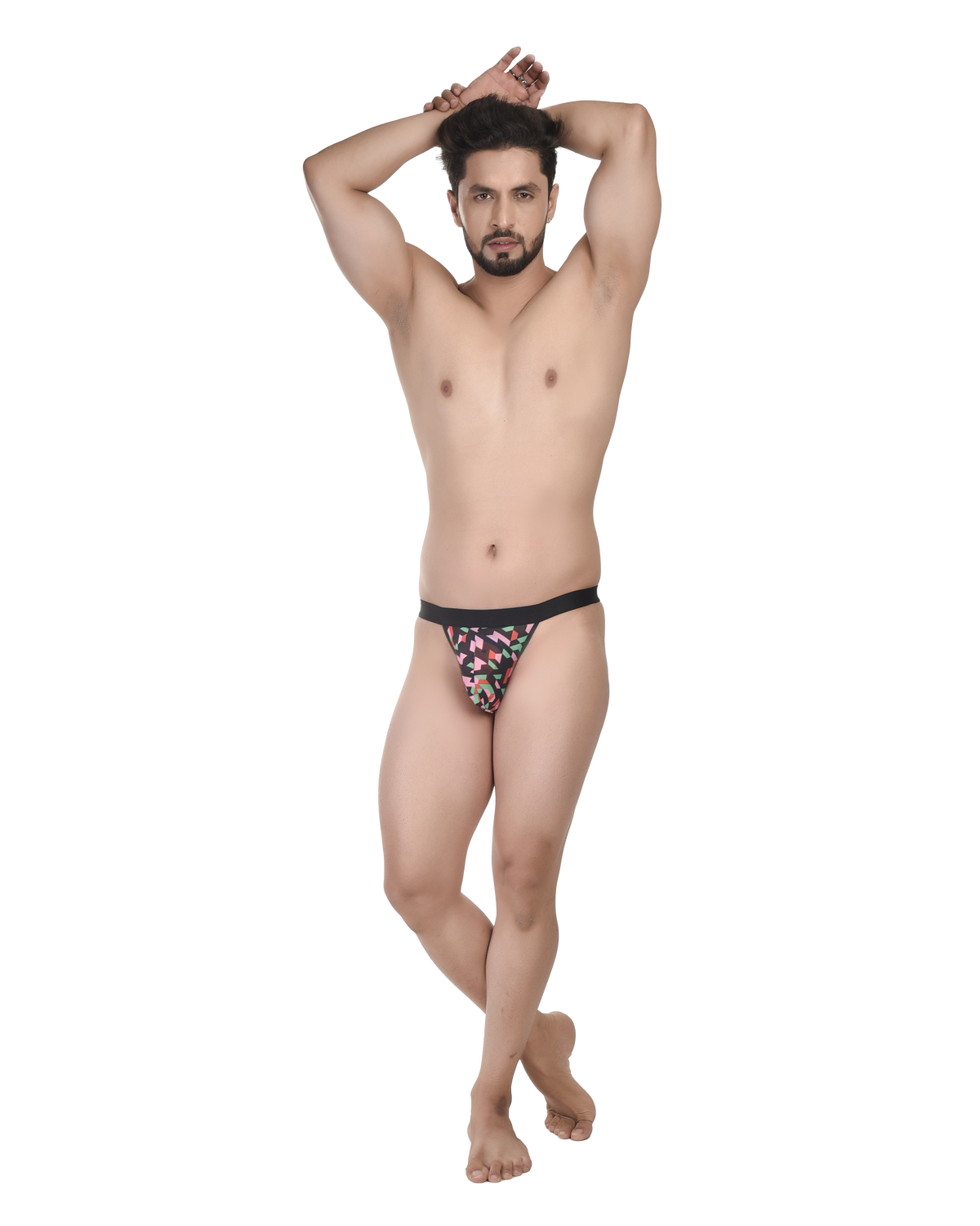 Printed Micro Modal Men Tanga Briefs No Ride Up