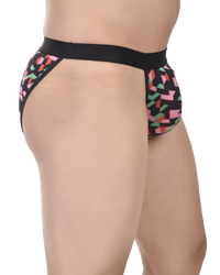 Printed Micro Modal Men Tanga Briefs No Ride Up