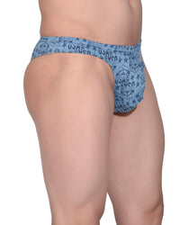 Men’s Blue Cheekini Brief | Cotton Lycra No Ride-Up Briefs