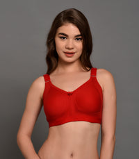Buy Red Non padded Non Wired Supper Support Bra for Women online