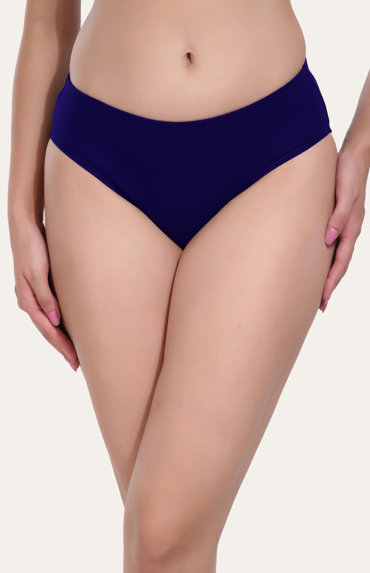 Solid Navy Cotton Hipster Panty for women – Bruchiclub
