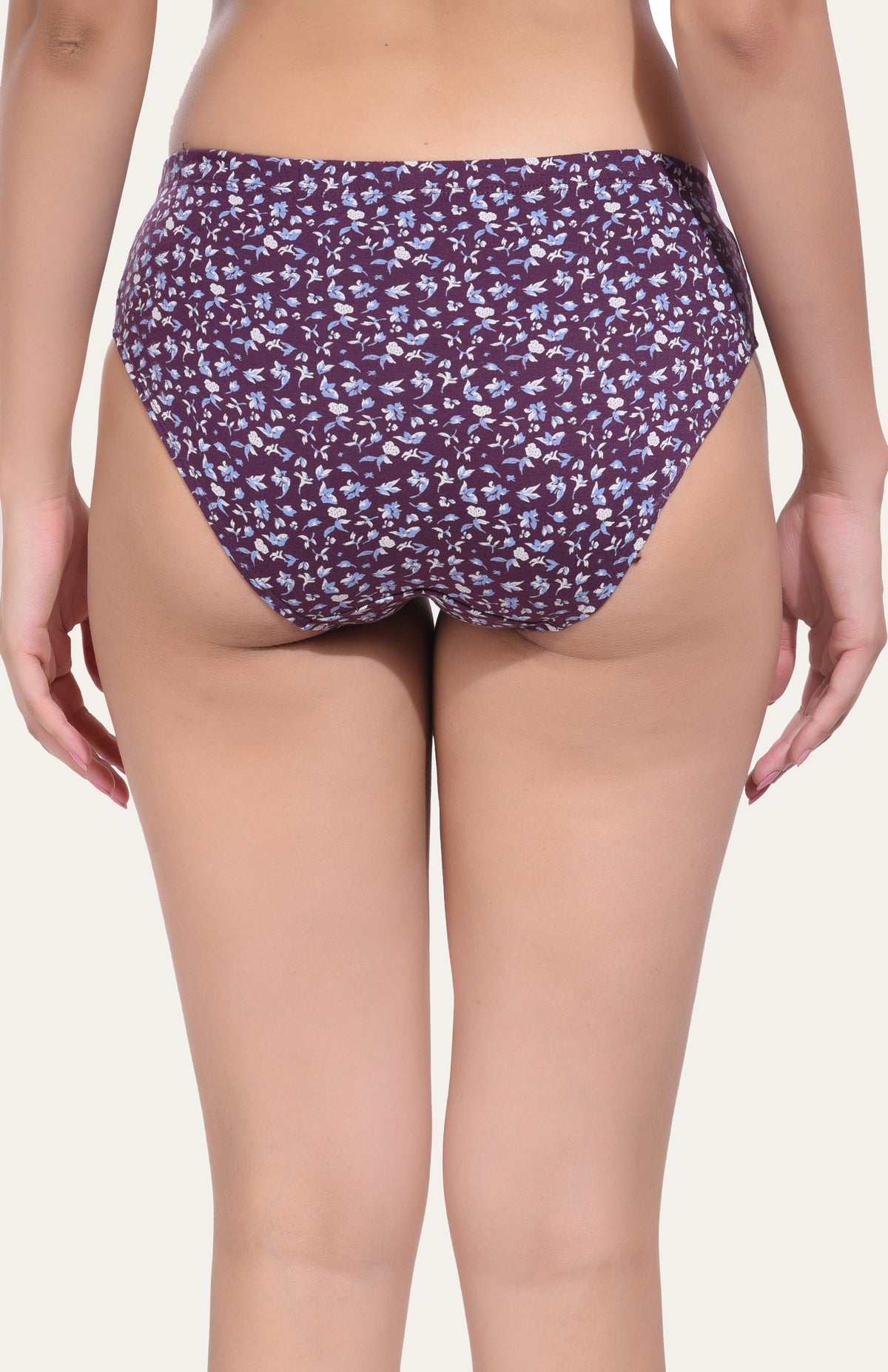 Bruchi Club Purple Printed Cotton Women Panty – Everyday Comfort