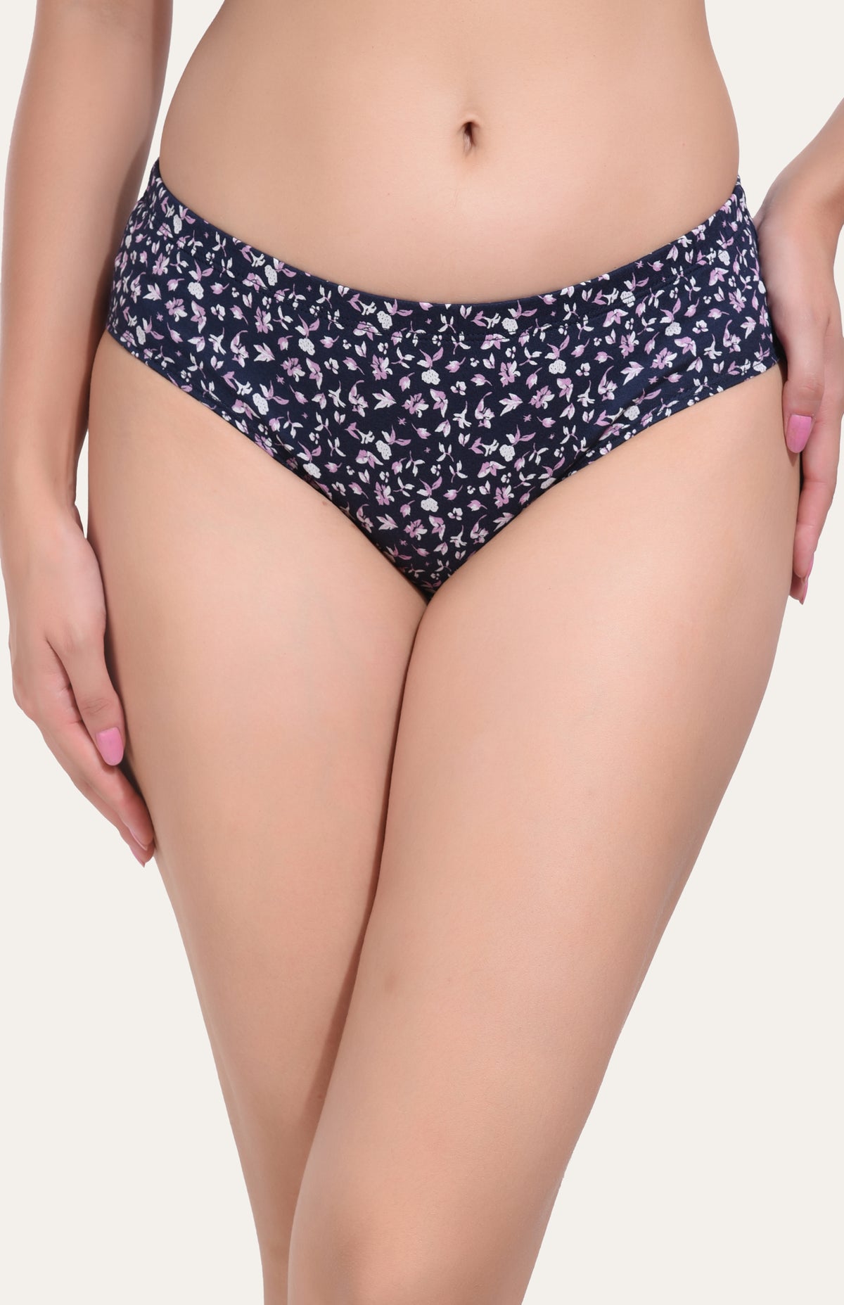 Bruchi Club Printed Navy Cotton Women Panty – Everyday Comfort