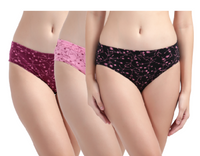 Relaxed Fit Everyday Multicolor printed Hipsters for Teenage Girls Panty