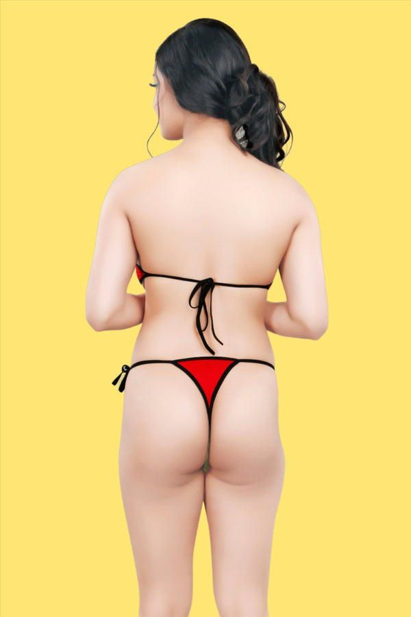 Micro Bikini for Women | Red Everyday Comfy Lingerie Set