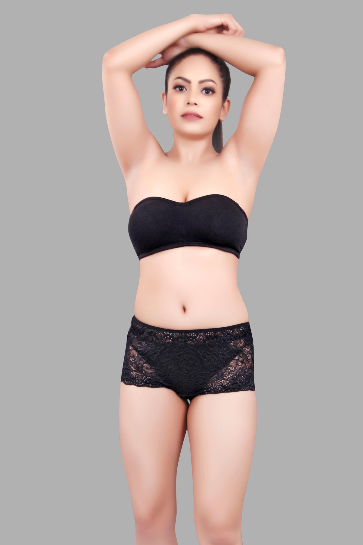 Buy Women Black Lace BoyShort Panty online in India – Bruchiclub