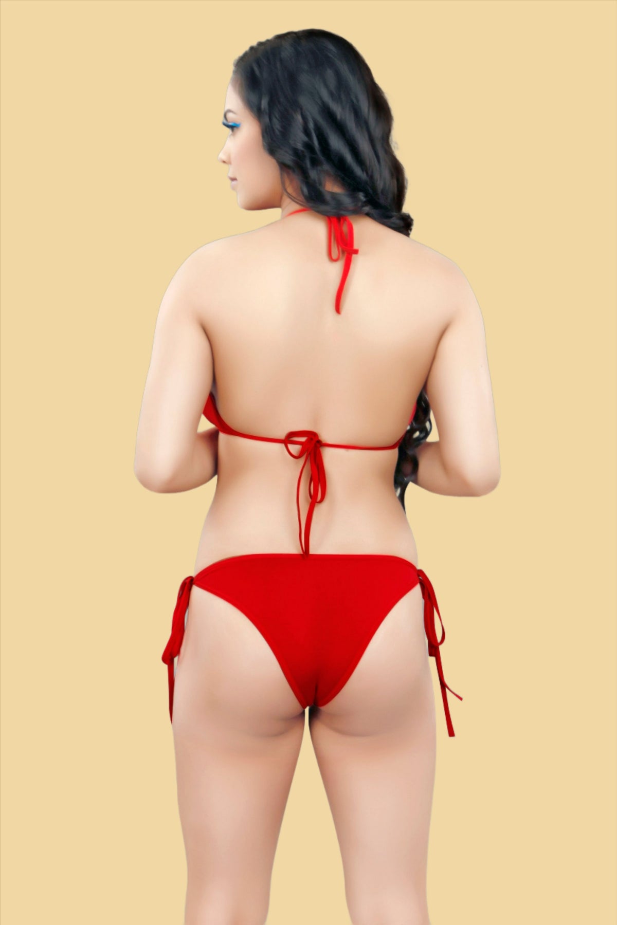Buy Women Red Anti Bacterial Bamboo Lingerie Set Online in India 