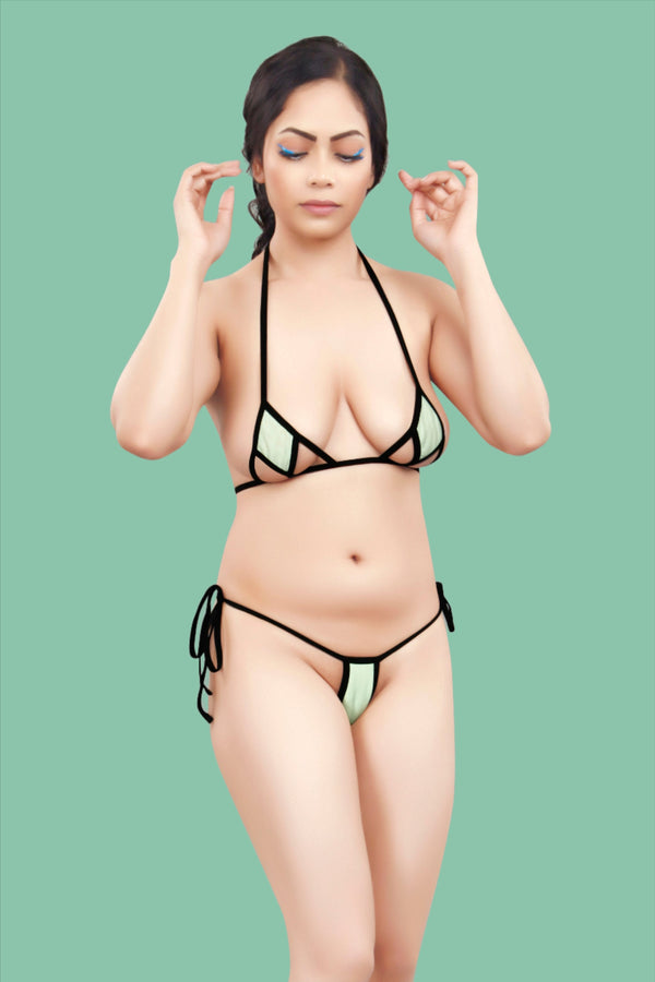 Buy Women Neon Micro Lingerie Set online in India 