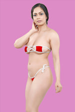 Buy Women Red & white Micro Lingerie Set online Shopping In India