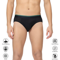 Antar Hemp Men Briefs Black