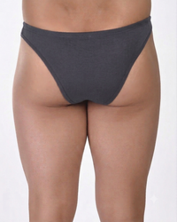 Men Charcoal Gray Cheekini Brief – Minimal Design for Everyday Comfort No Ride Up