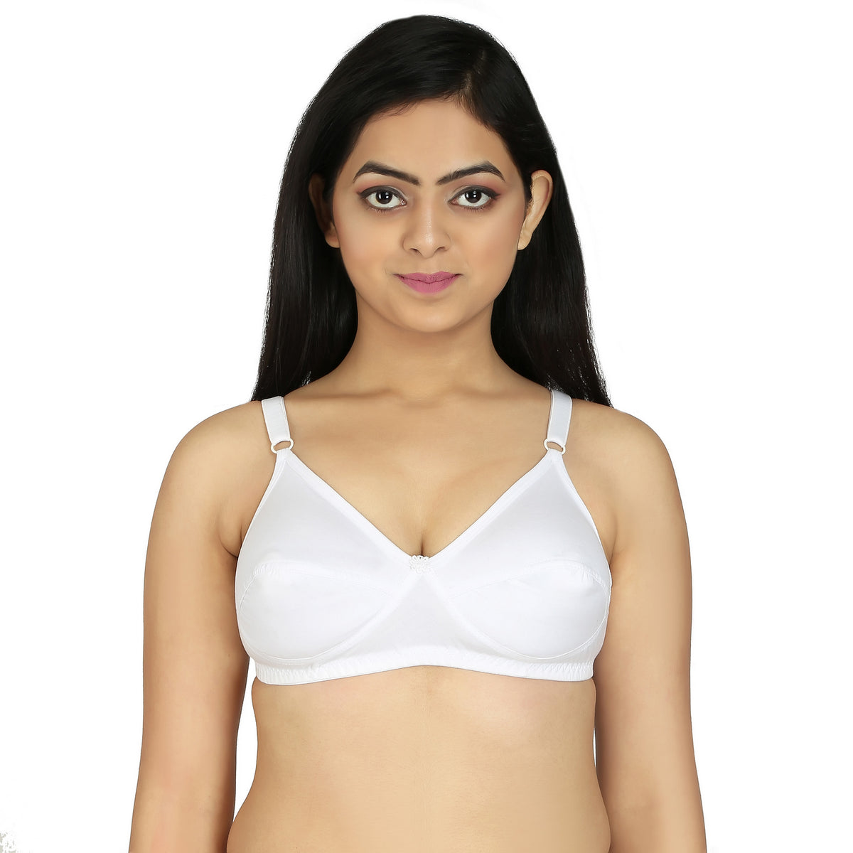 White Cotton Bra For women